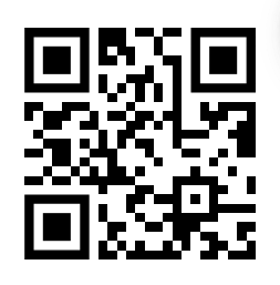 QR code for a URL shortened with Bitly